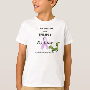 hagedis, lila lint, ik hou van iemand met t-shirt