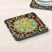 Hagedis Mandala Bier Onderzetter (Linkerzijde)