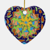 Hagedis Mandala Keramisch Ornament (Achterkant)