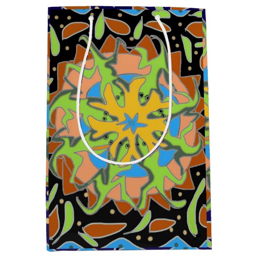 Hagedis Mandala Medium Cadeauzakje (Voorkant)