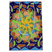 Hagedis Mandala Medium Cadeauzakje (Achterkant)