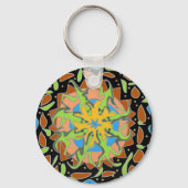 Hagedis Mandala Sleutelhanger (Voorkant)