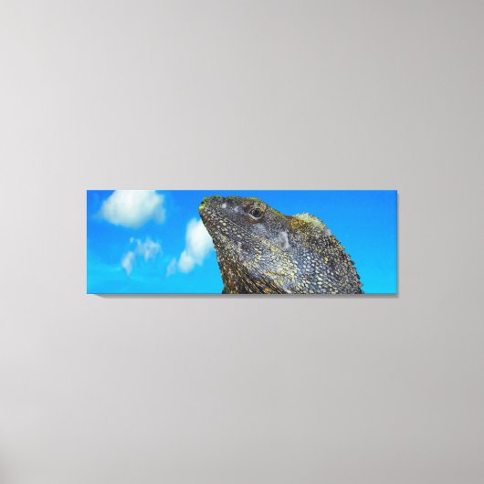 hagedis met open hals canvas afdruk (Voorkant)