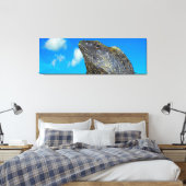 hagedis met open hals canvas afdruk (Insitu (Slaapkamer))