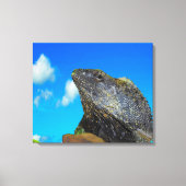 hagedis met open hals canvas afdruk (Voorkant)