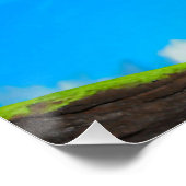 hagedis met open hals perfect poster (Hoek)