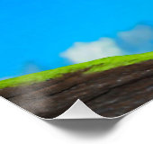 hagedis met open hals perfect poster (Hoek)