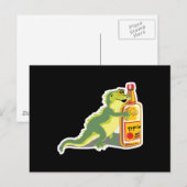 hagedis met tequila briefkaart (Voorkant / Achterkant)