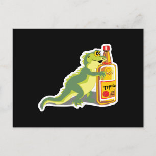 hagedis met tequila briefkaart