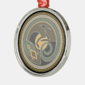 hagedis metalen ornament (Links)