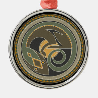 hagedis metalen ornament