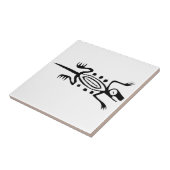 hagedis, Mexicaanse hiërogliefen (Maya) Tegeltje (Zijkant)