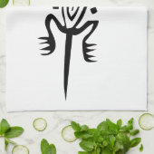 hagedis, Mexicaanse hiërogliefen (Maya) Theedoek (Gevouwen)