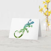  hagedis, Moederdag Kaart (Gele Bloem)