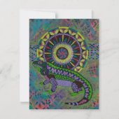 hagedis notitiekaartje (Voorkant)