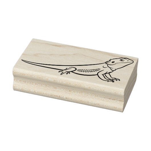 Hagedis of Iguana reptiel Rubberstempel (Stempel)