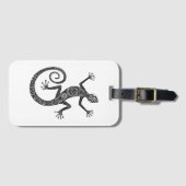 hagedis- of salamander-doodle bagagelabel (Voorkant (horizontaal))