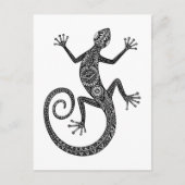 hagedis- of salamander-doodle briefkaart (Voorkant)