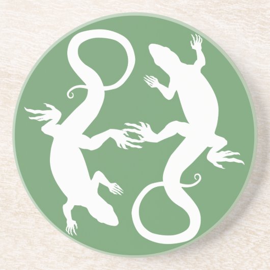 hagedis Onderzetters Reptiel Art Decor Lizard Gift (Voorkant)