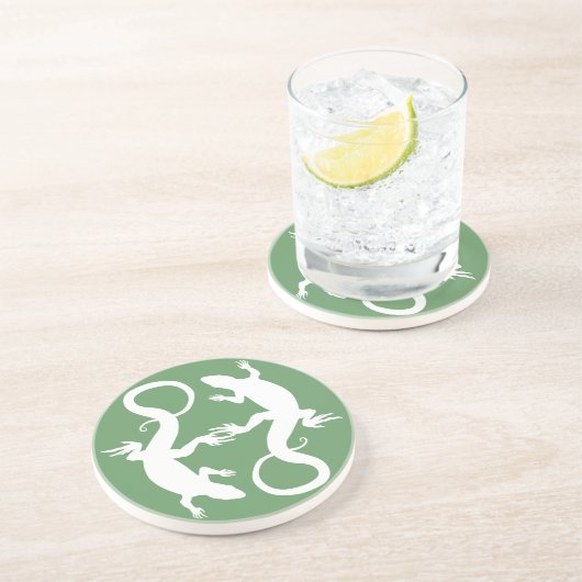 hagedis Onderzetters Reptiel Art Decor Lizard Gift (Zijkant)