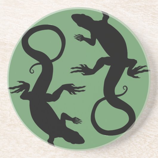 hagedis Onderzetters Reptiel Art Decor Lizard Gift (Voorkant)