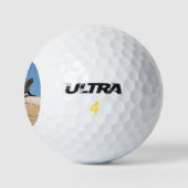 Hagedis op Baksteen Golfballen (Logo)