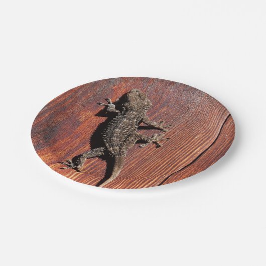 hagedis papieren bordje (Gekanteld)