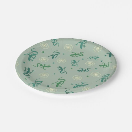 hagedis papieren bordje (Gekanteld)