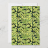 Hagedis reptiel verjaardagsthema kaart (Achterkant)