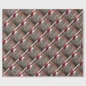 hagedis-Santa-Pet Cadeaupapier (Vlak)