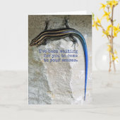 Hagedis (Skink) Kaart (Gele Bloem)