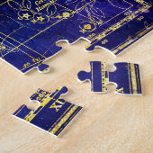 Hagedis sterrenbeeld. legpuzzel (Zijkant)