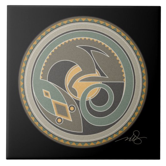 hagedis tegeltje (Voorkant)