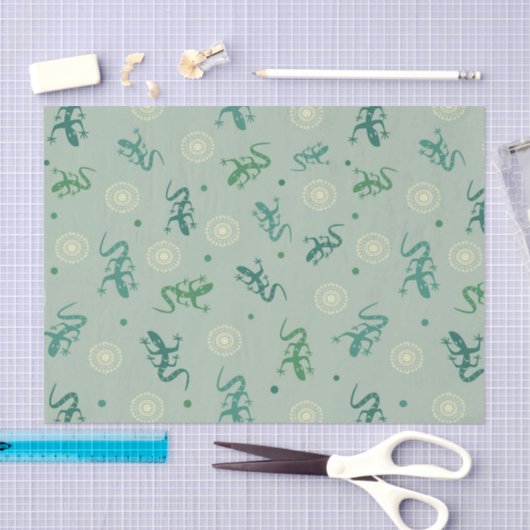 hagedis tissuepapier (Craft)