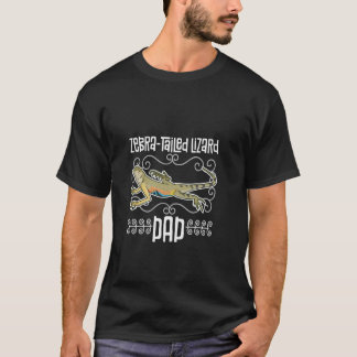 Hagedis vader met zebra staart t-shirt