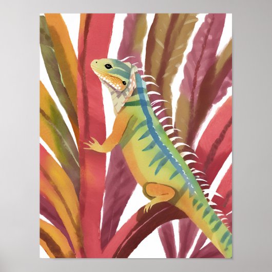 Hagedis van Caribisch gebied Poster (Voorkant)