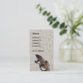 hagedis visitekaartje (Staand voorkant)