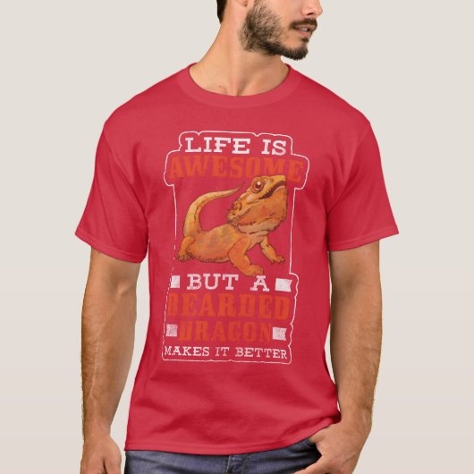 Hagedis Woestijn Dier Kameleon cadeau T-shirt (Voorkant)