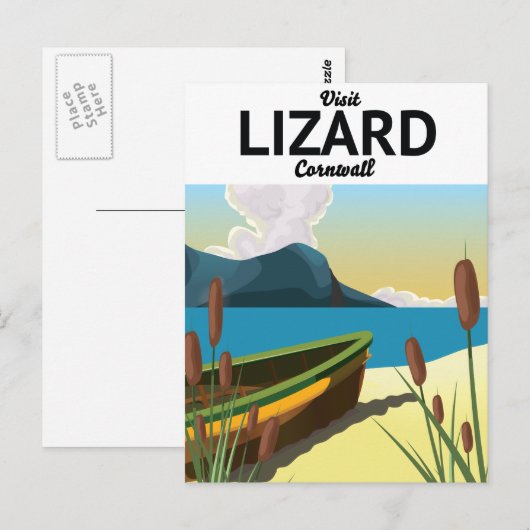 Hagedis zeereisposter briefkaart (Voorkant / Achterkant)