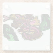 Hagediskunstwerk Glazen Onderzetter (Achterkant)