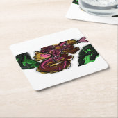 Hagediskunstwerk Kartonnen Onderzetters (Schuin)