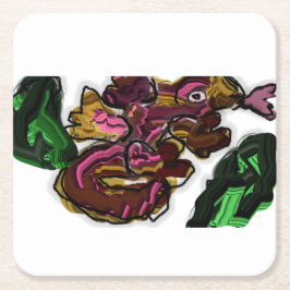 Hagediskunstwerk Kartonnen Onderzetters