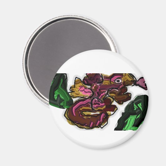 Hagediskunstwerk Magneet (Voorkant / Achterkant)