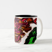 Hagediskunstwerk Tweekleurige Koffiemok (Voorkant rechts)