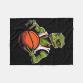 Hagedissen basketbal fleece deken (Voorkant (Horizontaal))
