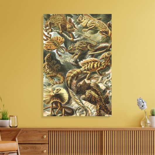Hagedissen door Ernst Haeckel  Lacertilia Animal Canvas Afdruk (Insitu (Woonkamer))