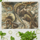 Hagedissen door Ernst Haeckel  Lacertilia Animal Theedoek (Gevouwen)