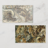 Hagedissen door Ernst Haeckel  Lacertilia Animal Visitekaartje (Voorkant / Achterkant)