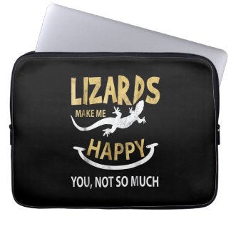 Hagedissen maken me blij. Jij, niet zo veel Laptop Sleeve