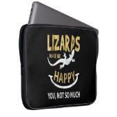 Hagedissen maken me blij. Jij, niet zo veel Laptop Sleeve (Voorkant Rechts)